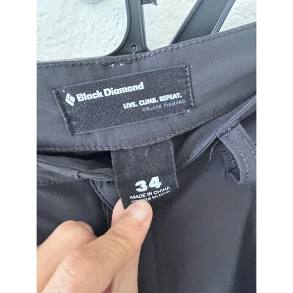 Black Diamond Black Performance Durable Stretch‎ Outdoor Climbing Pants SZ 34 - Picture 4 of 10